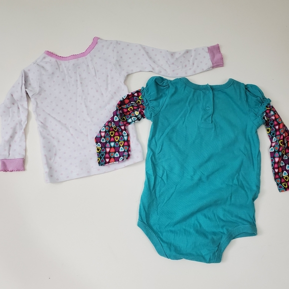 4 Assorted Tops Size 12m Graphic Print Detail - Picture 6 of 9